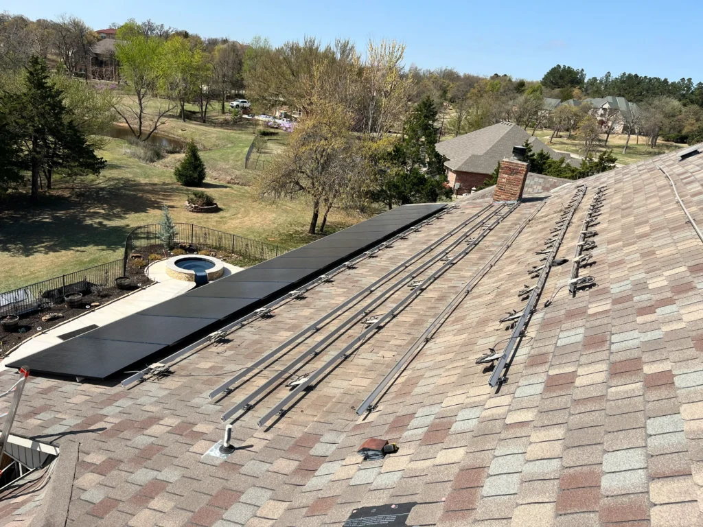 install prep work on the roof